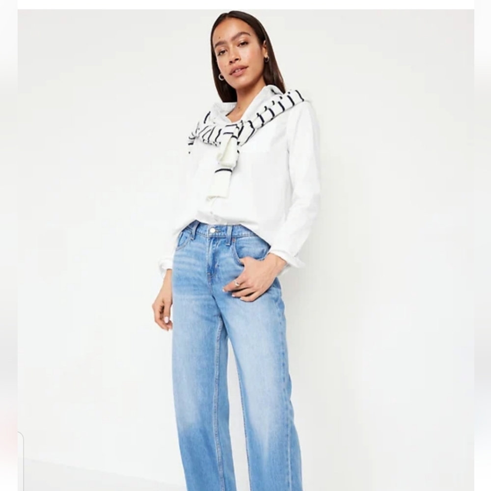 Old Navy Classic Crisp White Button Down Shirt